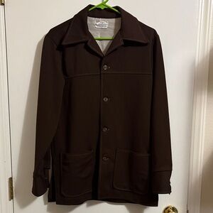 Men's Classic Brown Shirt Jacket